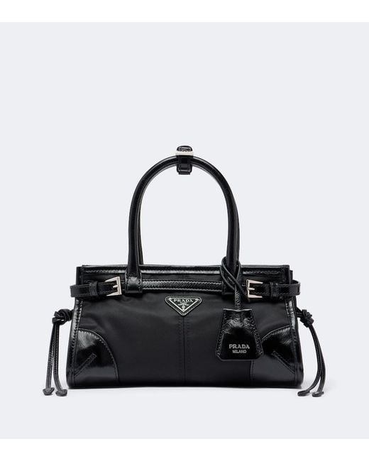 Prada Black Bonnie Small Re-Nylon Top-Handle Bag