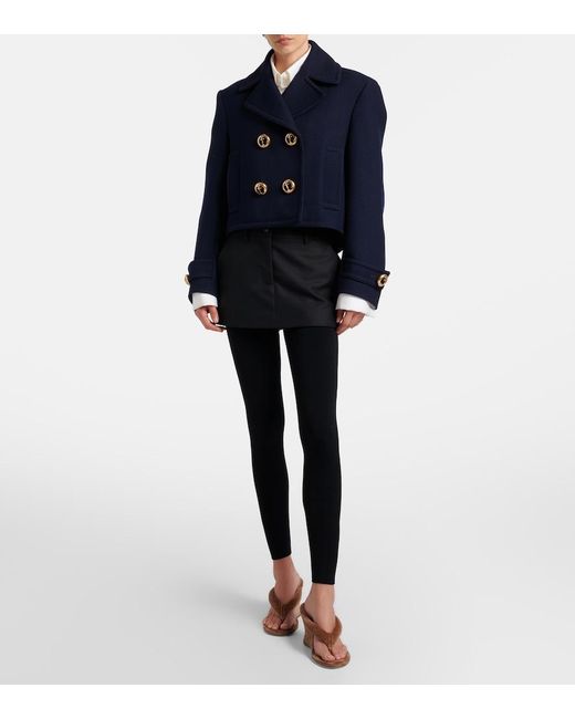 Balenciaga Black Wool Skort