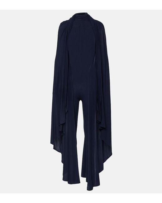 Alaïa Blue Jersey Jumpsuit