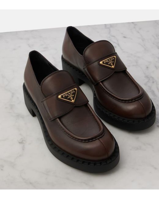 Mocassini Chocolate di Prada in Black