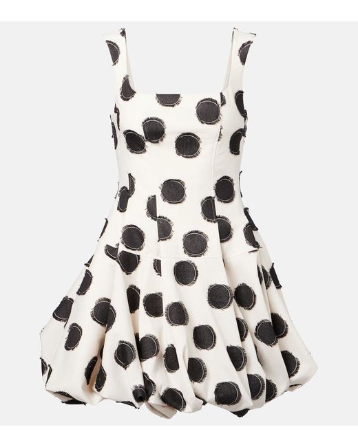 Jonathan Simkhai White Minikleid Mit Fil Coupe
