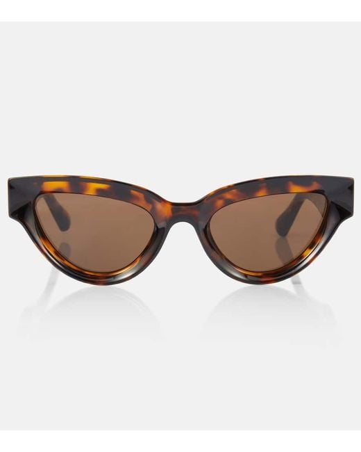 Occhiali Da Sole Cat-Eye di Bottega Veneta in Brown