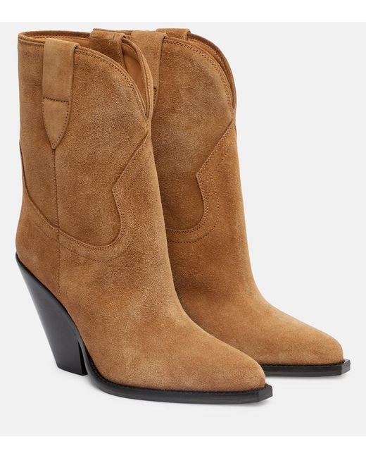 Isabel Marant Women's Brown Suede Ankle Boots