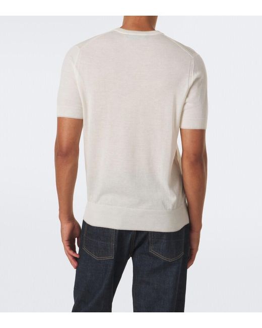 arch4 White Mr Gubbins Cashmere Sweater for men