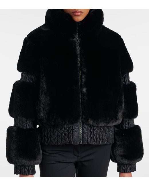 Goldbergh Black Furry Ski Jacket