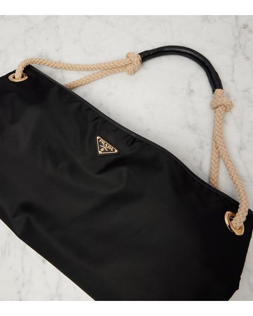 Prada Black Marinier Large Re-Nylon Shoulder Bag