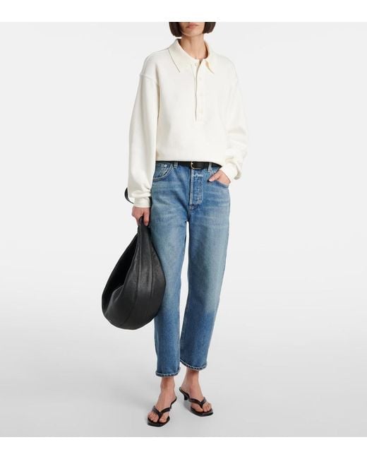Citizens of Humanity Blue Dahlia Mid-Rise Straight Jeans