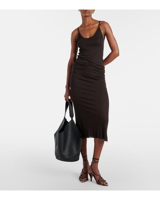 Khaite Black Selee Jersey Tank Top