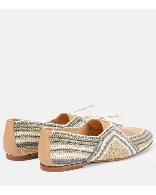 Gabriela Hearst Natural Hays Crochet Moccasins