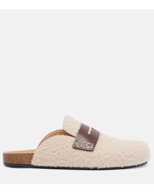 J.W. Anderson Pink Felt Mules