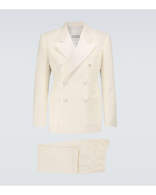 Maison Margiela Natural Mohair And Silk-blend Suit for men