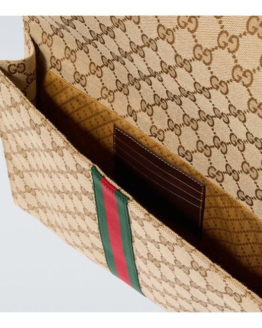 Gucci Natural Gg Canvas Medium Pouch for men