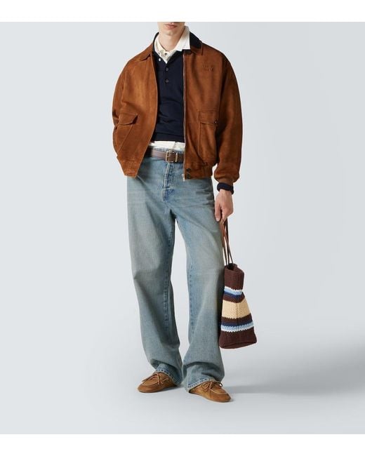 Miu Miu Brown Suede Mules for men