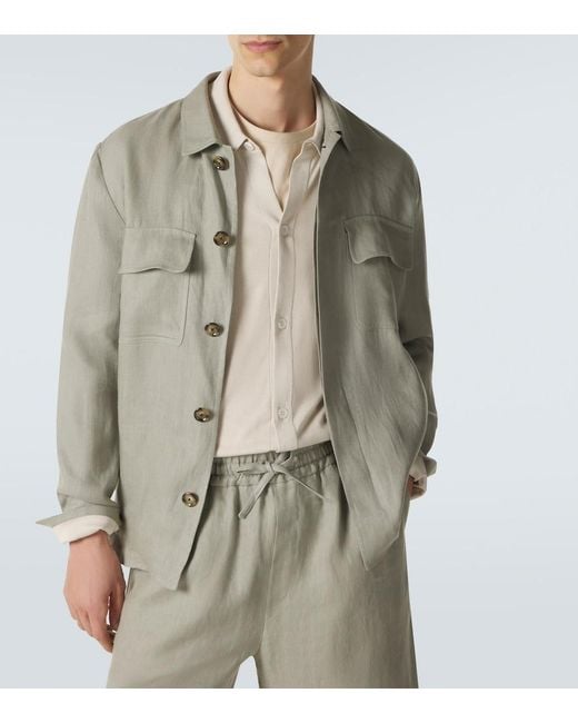 Lardini Natural Silk Polo Shirt for men