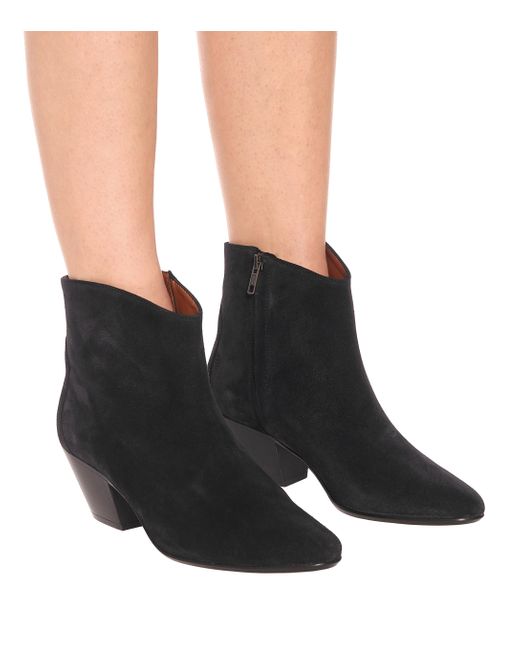 isabel marant dacken suede ankle boots