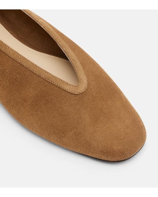 Le Monde Beryl Brown Luna Suede Ballet Flats