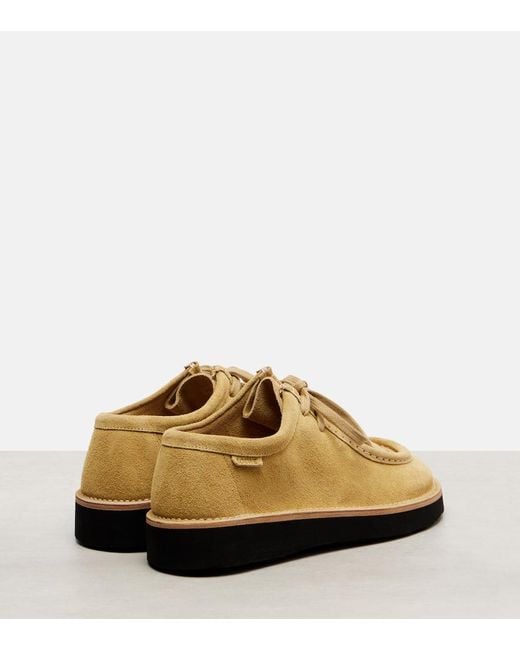 Loewe Yellow Faro Suede Brogues
