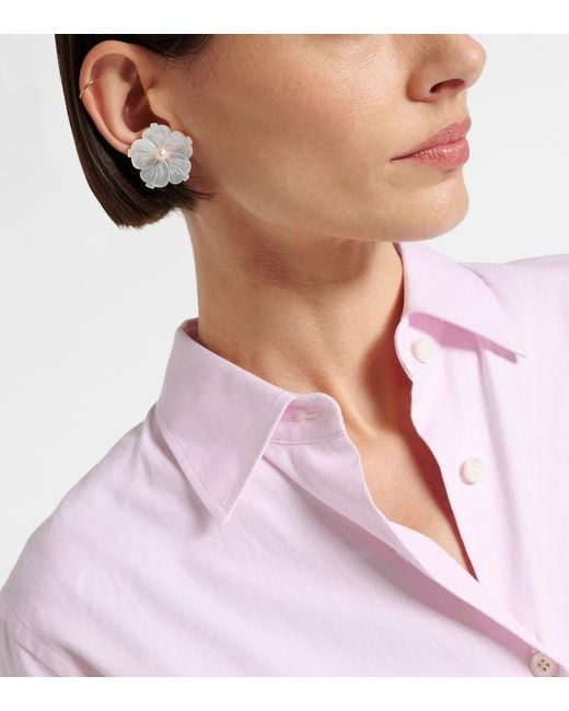 Boucles D'Oreilles Zia Jennifer Behr en coloris White