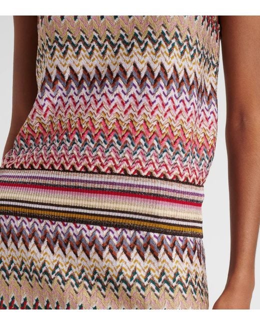 Missoni Pink Zigzag Lame Top