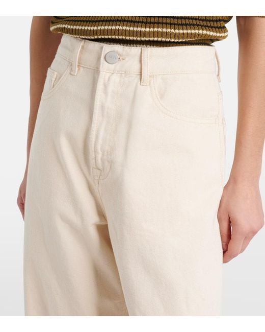 Jean Ample A Taille Haute Rohe en coloris White