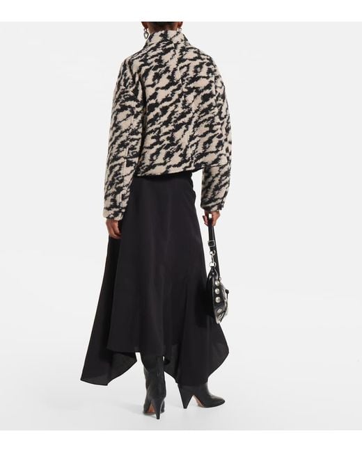 Isabel Marant Multicolor Ferida Printed Wool-Blend Jacket