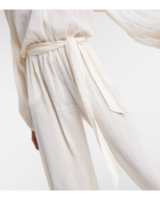 Loro Piana Natural Cotton And Linen Jumpsuit