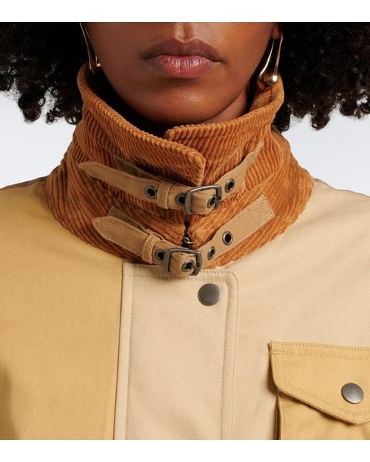 Isabel Marant Natural Risla Patchwork Cotton Jacket