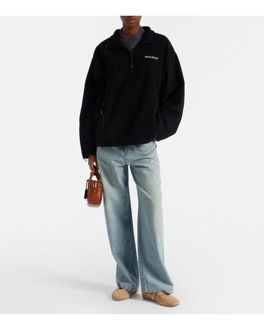 Miu Miu Brown Gymnasium Shearling-Lined Suede Sneakers
