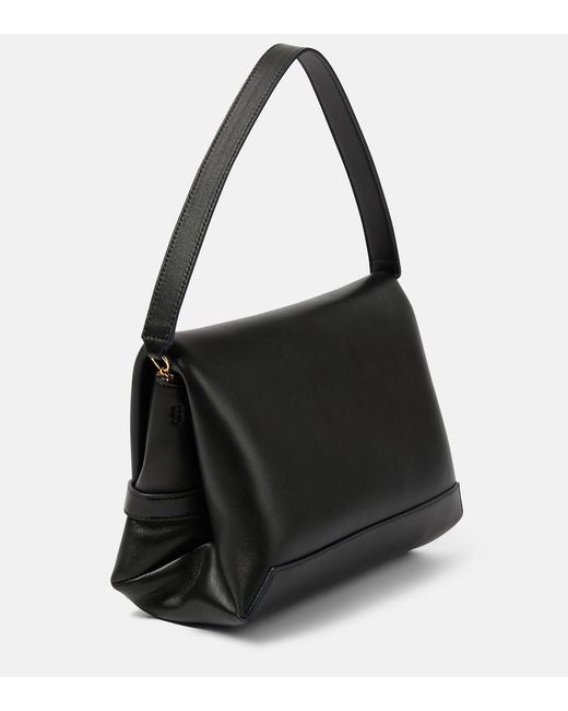 Victoria Beckham Black Chain-detail Leather Shoulder Bag