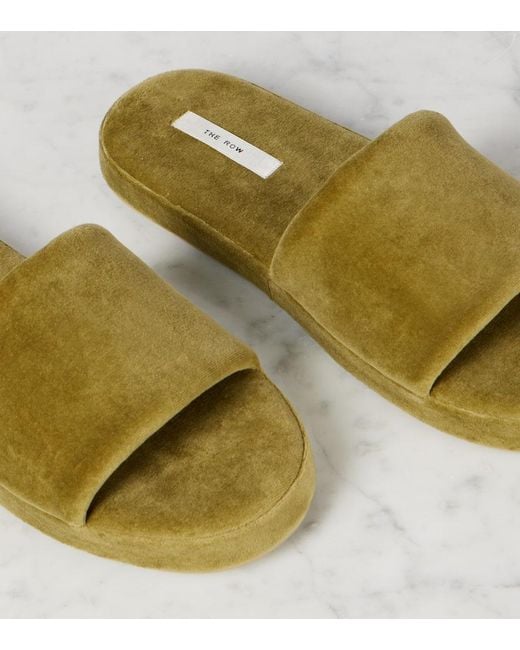 The Row Green Pillow Slides