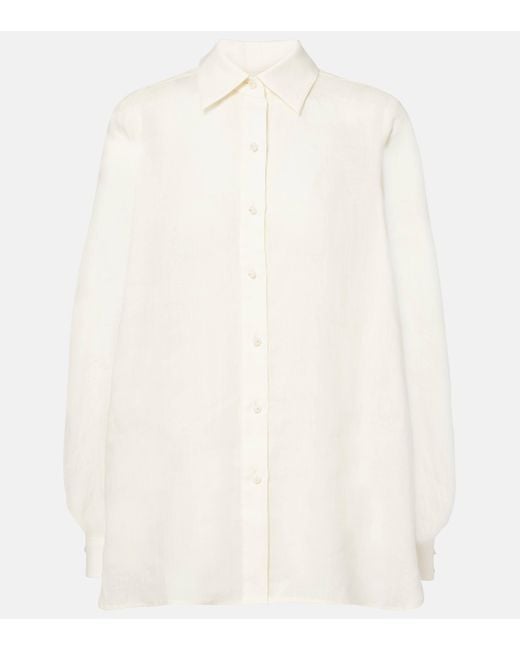 Zimmermann White Crush Ramie Shirt