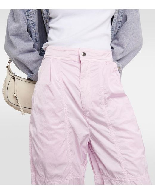 Isabel Marant Pink Low-Rise Straight Pants