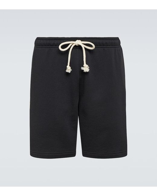 Shorts in pile di cotone di Acne in Black da Uomo