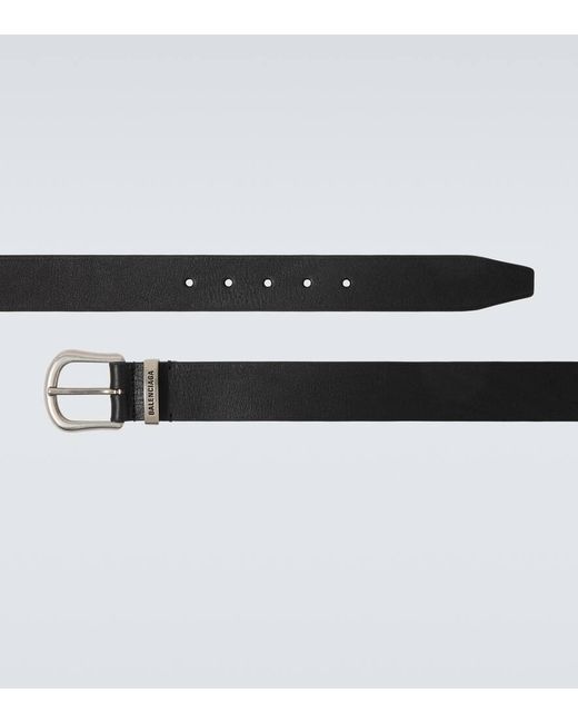 Balenciaga Guertel Aus Leder in Black für Herren