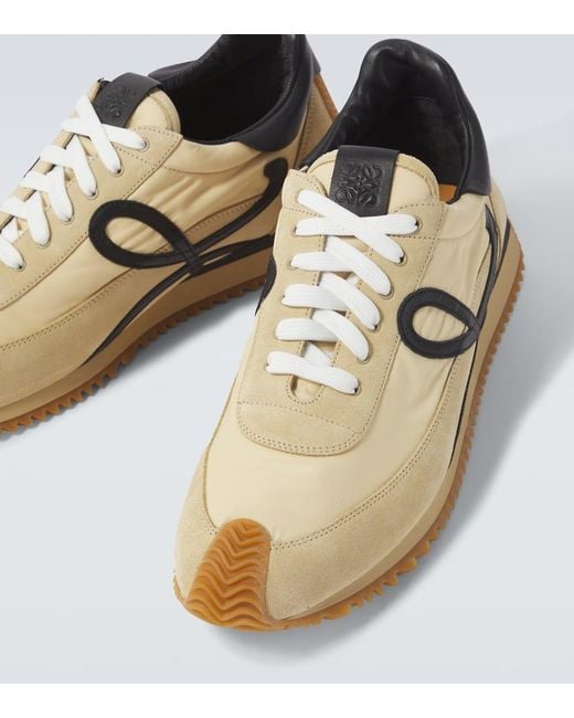 Loewe Natural Ballet Runner 2.0 Suede-Trimmed Sneakers for men