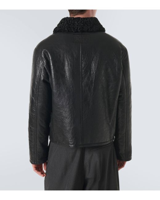 Acne Black Shearling Jacket for men