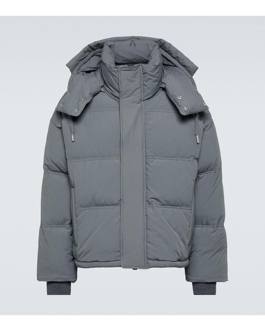 AMI Gray Puffer Down Jacket for men