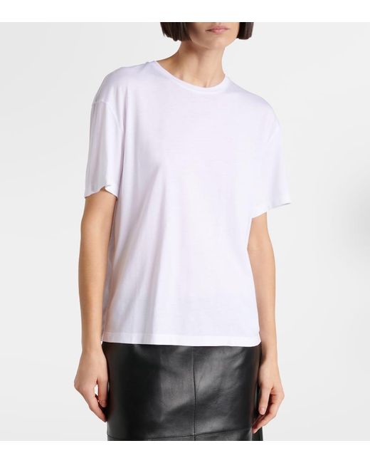 Totême  White T-Shirt Aus Jersey