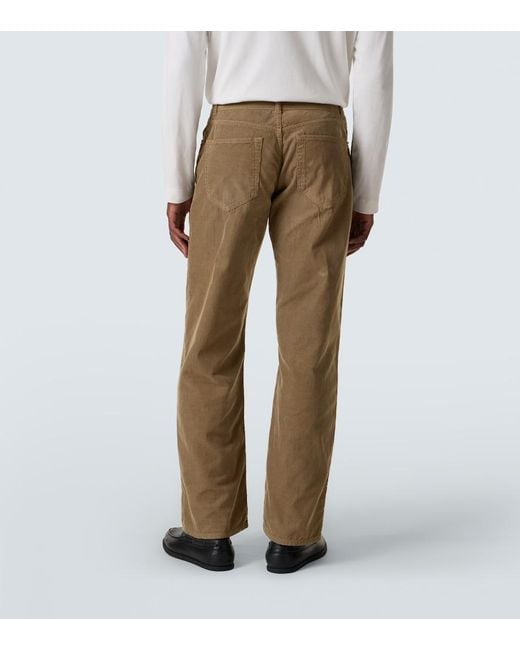 The Row Natural Rossen Cotton Corduroy Straight Pants for men