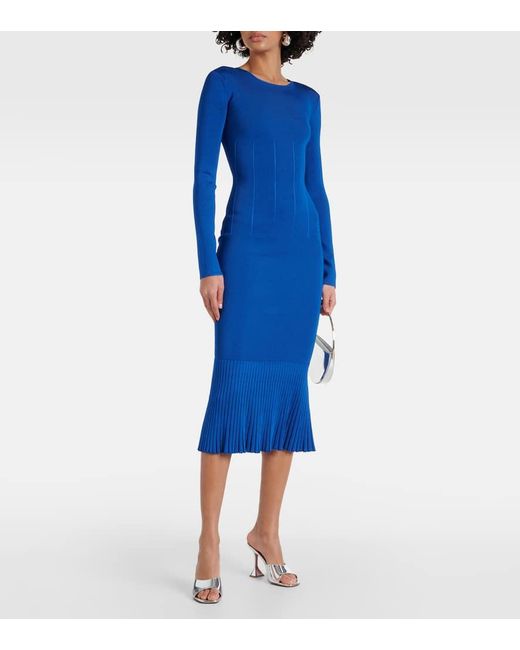 Vestido Midi Atalanta Galvan de color Blue