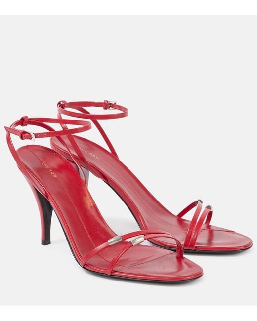 The Row Pink Sandalen Cleo Bijoux Aus Leder