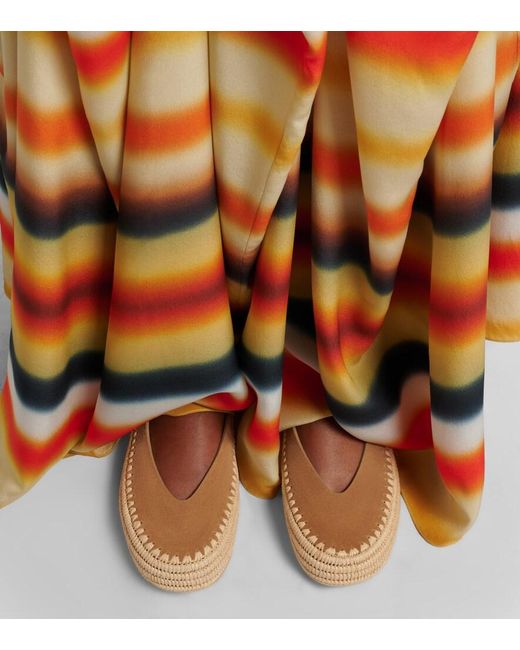 Loewe Brown Paula's Ibiza Rio Suede Espadrilles