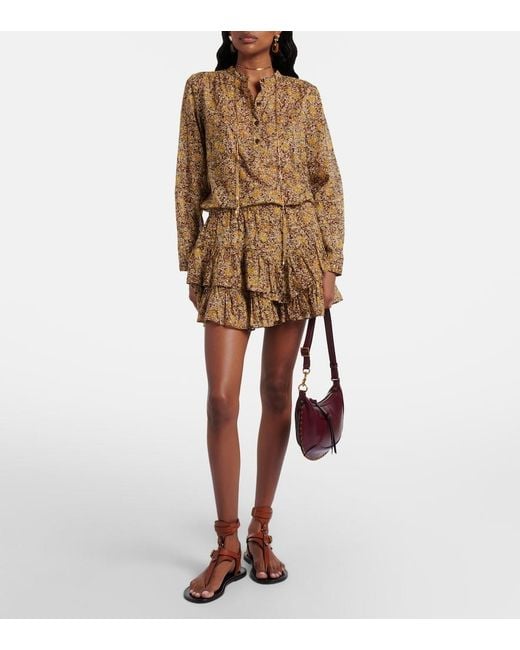 Isabel Marant Purple Oskan Small Leather Shoulder Bag