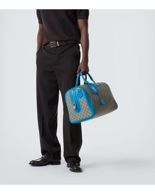 Gucci Blue Gg Duffel Bag for men