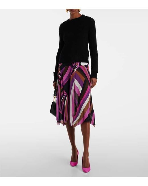 Christian Louboutin Pink Pumps Kate 85 Aus Veloursleder