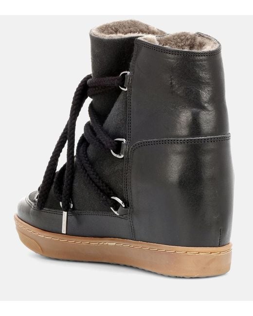 Isabel Marant Black Toile Nowles Ankle Boots