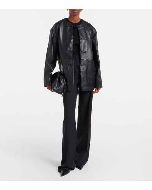 Rohe Black Leather Jacket
