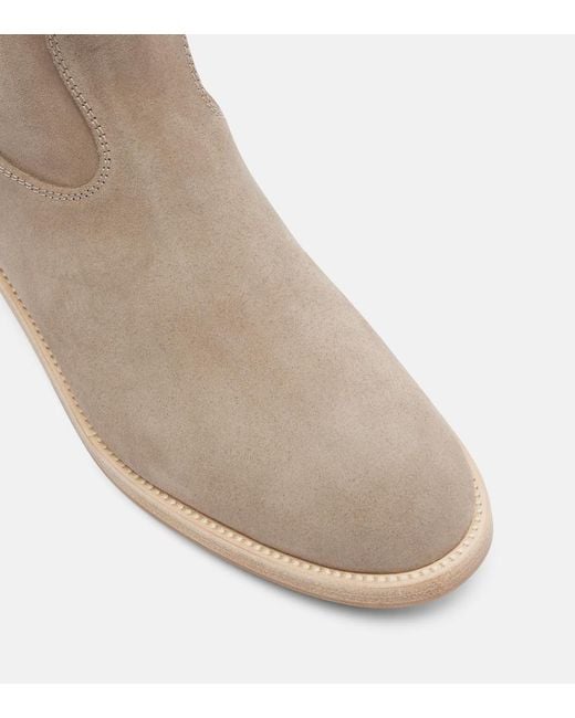 Aquazzura Brown Cavaliere Suede Ankle Boots