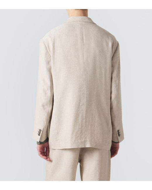 Giorgio Armani Natural Archivio Double-Breasted Blazer for men