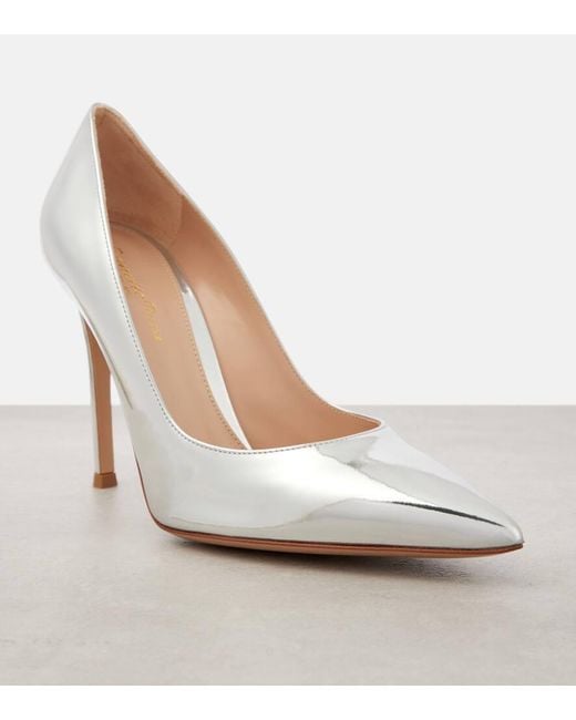 Gianvito Rossi Gianvito 105 Metallic Leather Pumps